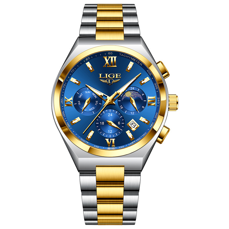 Picture of LIGE/LIGE Watch Cross-border Hot-selling Multifunctional Waterproof Quartz Watch Luminous Men's Watch Men's Watch