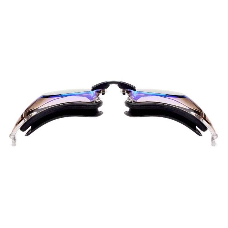 Wave Swimming Goggles Waterproof and Anti-Fog for Men and Women High-Definition Large Frame Electroplated Speed Swimming Goggles Lightweight Anti-Fog and Waterproof