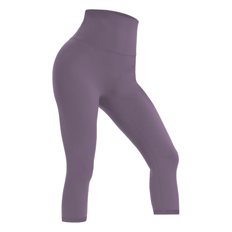 Sun Protection Nude High-Waisted Three-Point Peach Butt Yoga Pants Tight Fitness Pants Women's Outdoor Shark Pants Summer Guangzhou Wholesale