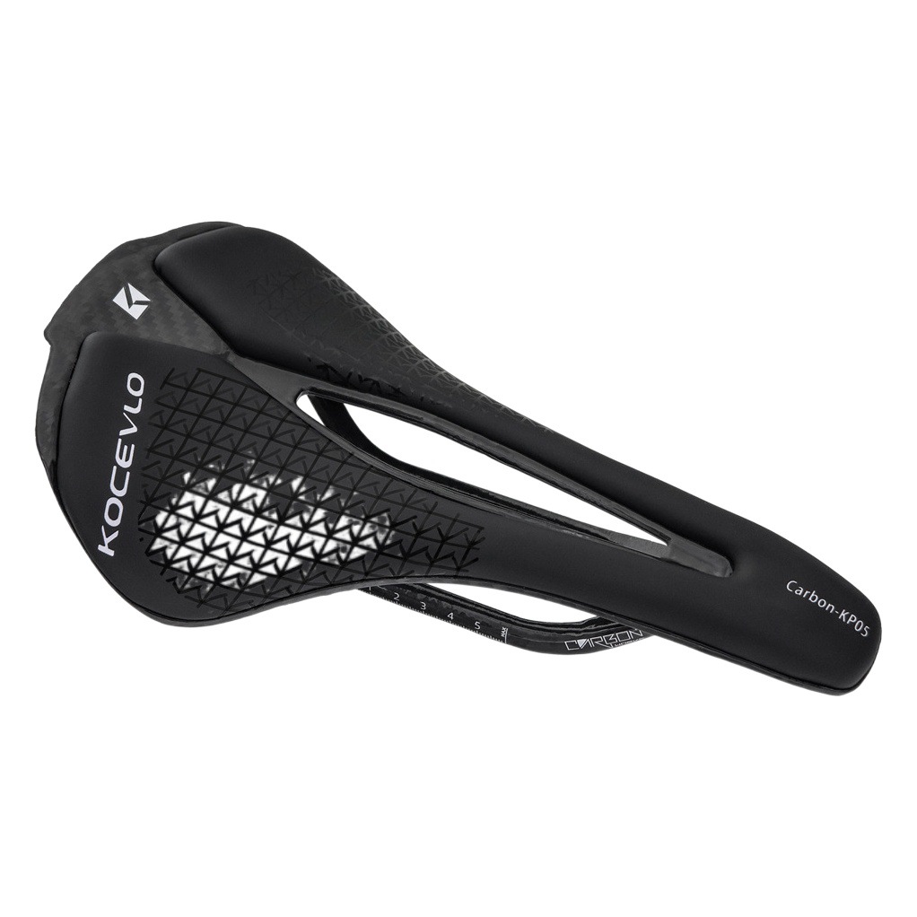KOCEVLO Ultra Light Full Carbon Fiber Bicycle Cushion Mountain Highway Car Saddle Leather Hollow Riding Seat