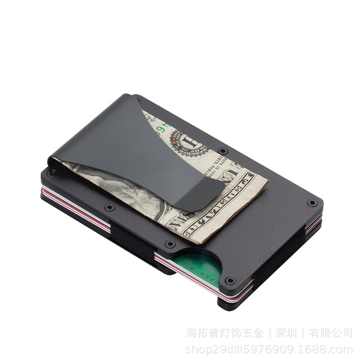 Carbon fiber credit card box creative bank card box anti-degaussing aluminum alloy fashion credit card holder card holder