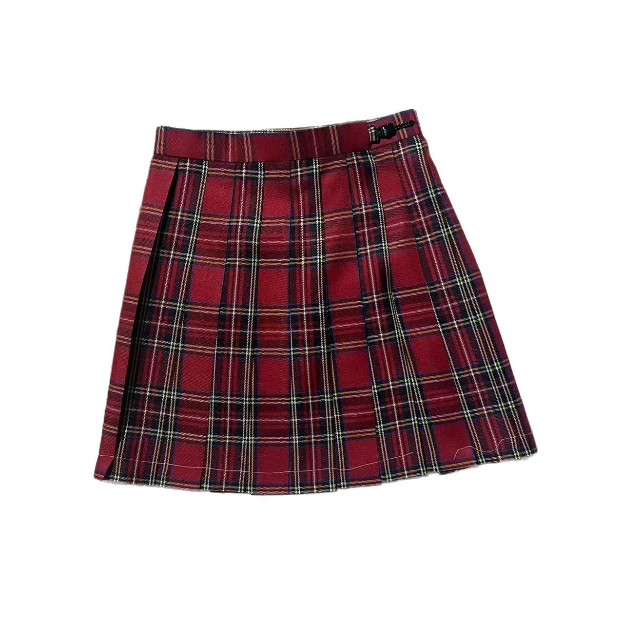 Picture of New JK Uniform suit Wholesale Pepper Plaid Skirt Campus College Plaid Pleated Skirt Sweet Half Skirt