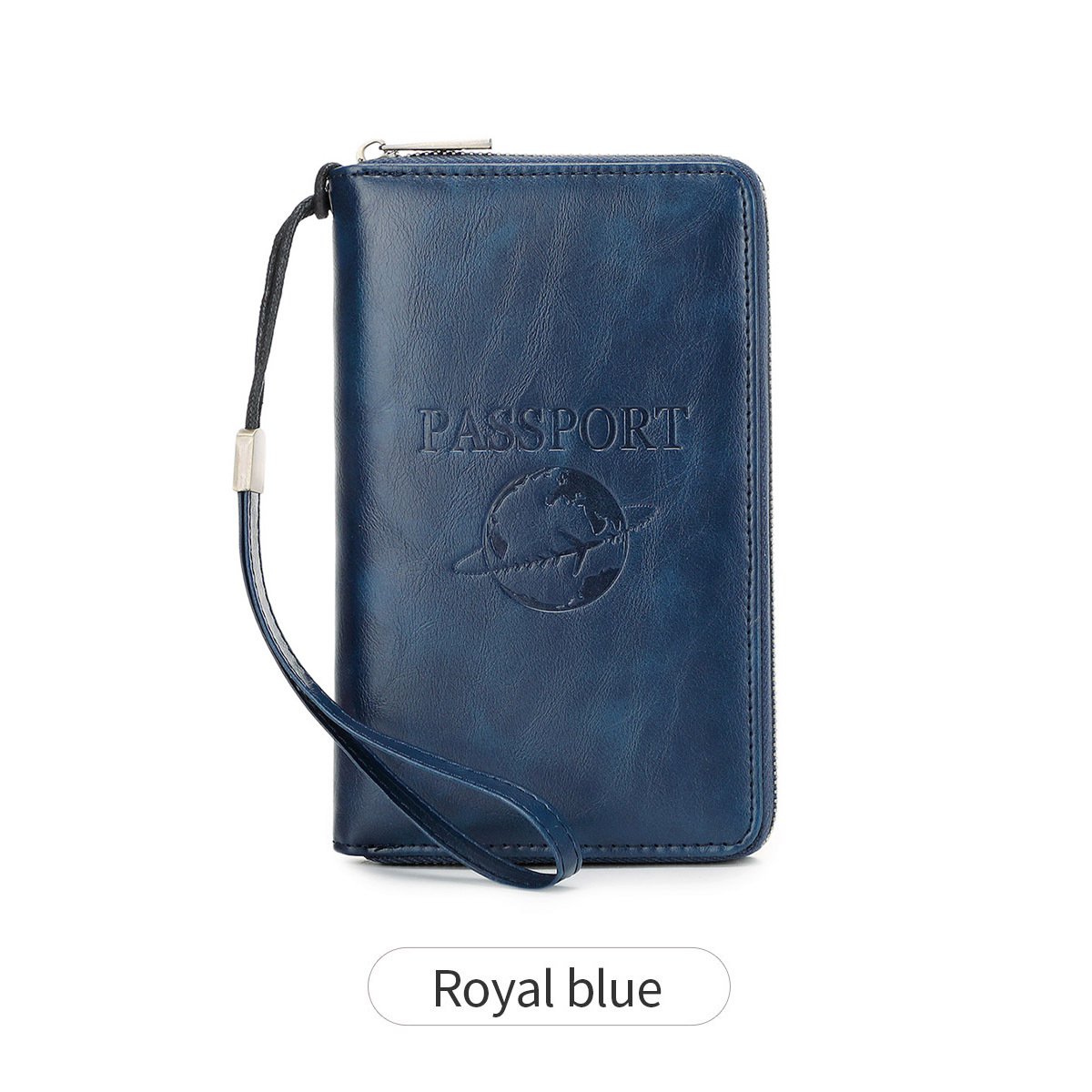 Picture of RFID Long Zipper Passport Bag Cross-border Multi-function Travel Document Air Ticket Storage Holder Large Capacity Passport Wallet