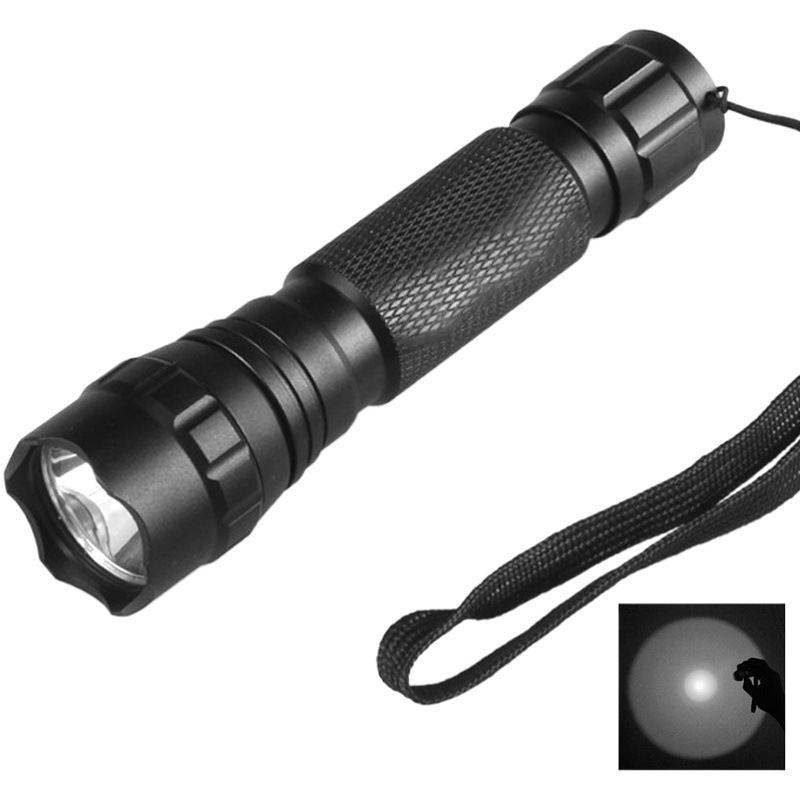 Cross-border portable multi-function tactical flashlight 501B outdoor patrol strong light tactical T2008 suit flashlight