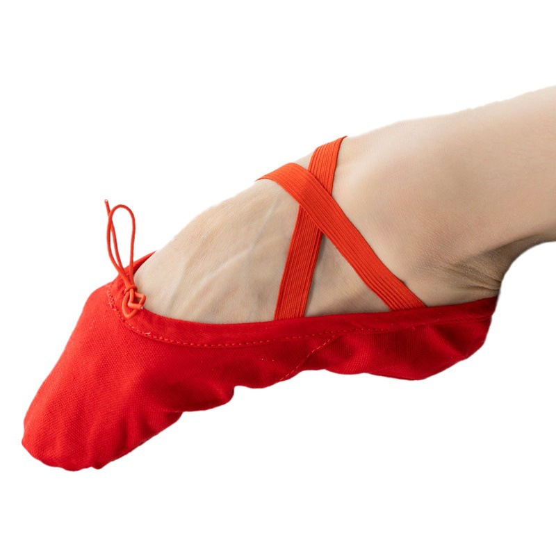 Dance Garden Wang Jun 101002 Lace-up Dance Shoes Cloth Toe Adult Children Soft Sole Ethnic Practice Shoes Ballet Shoes