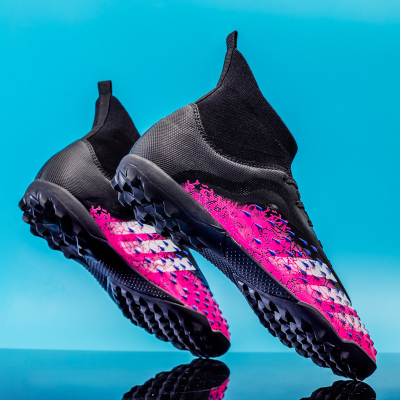Picture of Falcon high-top football shoes long nail AG youth middle school student sneakers sports artificial lawn TF broken nail men