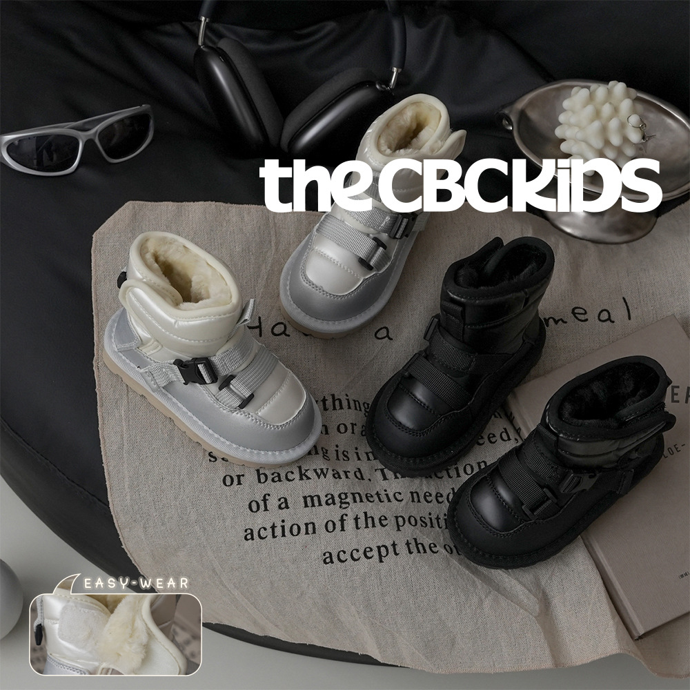 Xshx『Outdoor Sports』Children's Snow Boots for Boys and Girls, Thickened Winter Boots with Velcro 249052