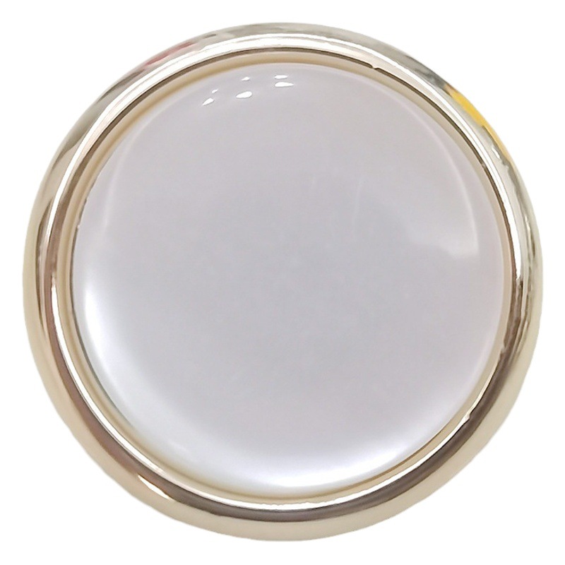 Plastic Button Cat's Eye Pearlescent Accessories Hand-stitched Gold-edged Round Chanel Style Refined High-grade Coat Shirt Button
