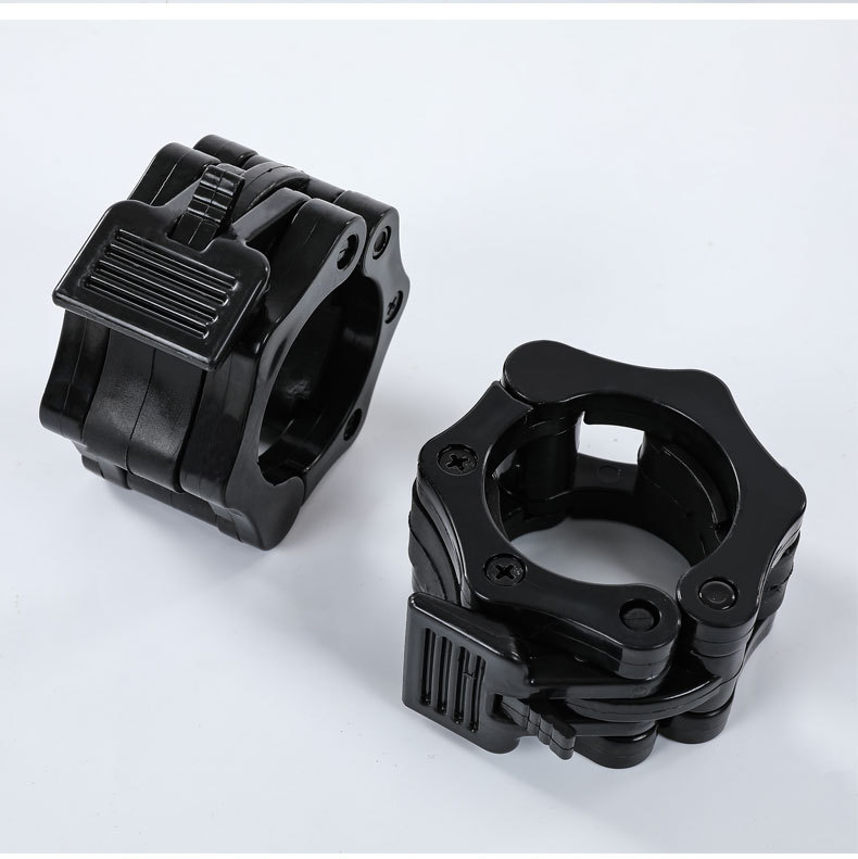 Picture of Nylon safety dumbbell barbell bar buckle professional fast Austrian bar card head high-grade 5cm plastic card head buckle lock