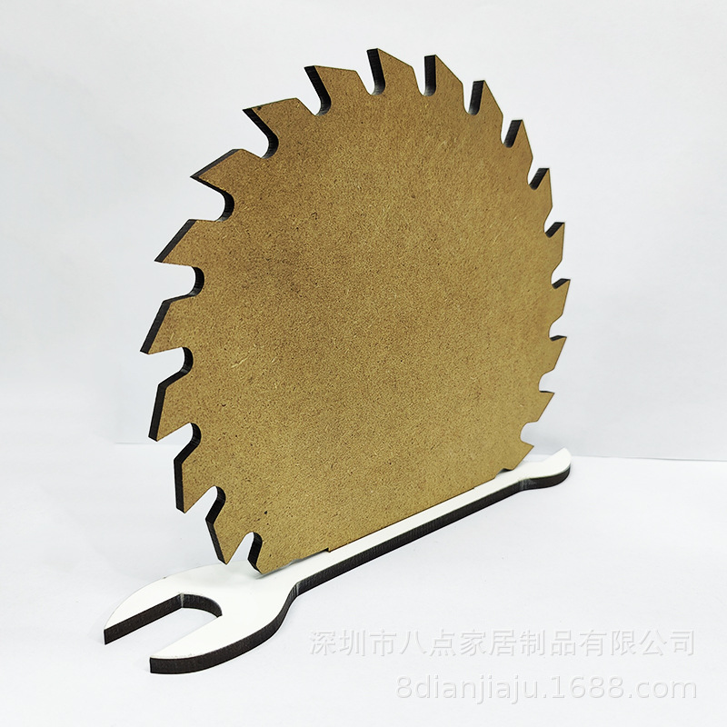 Picture of Father's Day New phase plate saw blade wrench sublimation wood print personality pattern MDF table