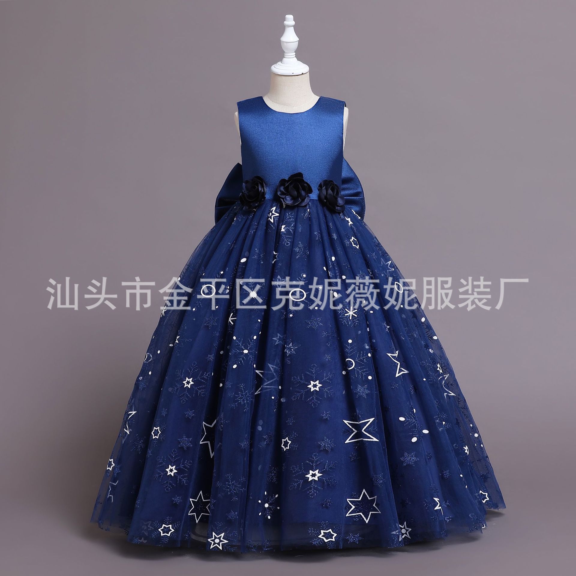 Picture of Amazon Explosions dress Girls Summer Dress Girls Princess Skirt Pontoon Skirt Big Children dress Children's Wear Wholesale