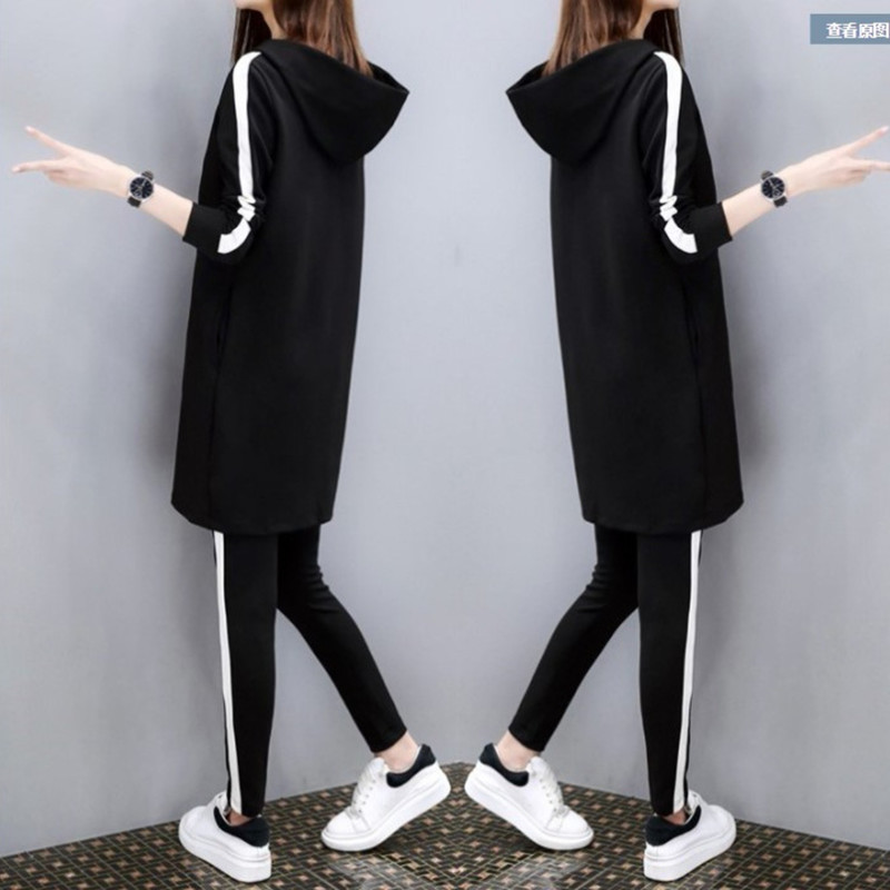 Picture of Casual suit Women's Spring and Autumn plus size Women's Clothing Chubby Sister Loose Slimming Sports suit Female Student Fashion Two-piece Set