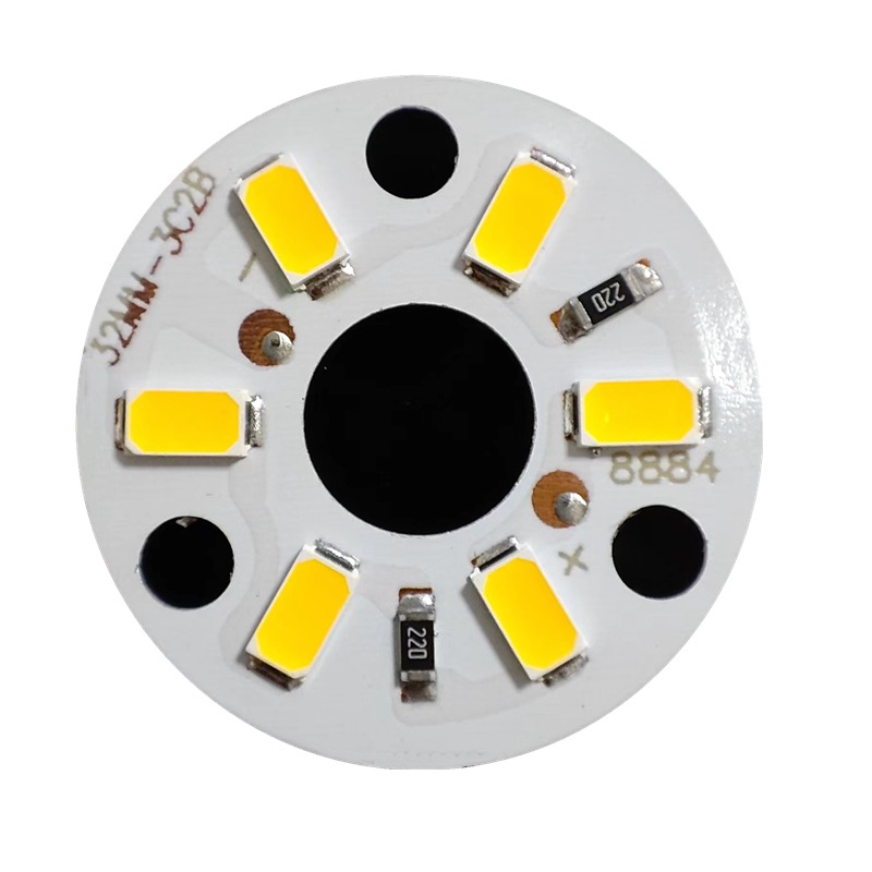 Picture of Low voltage 12V lamp board 31MM 3W lamp constant voltage led lamp bead White warm light Advertising Module 12V lamp bead