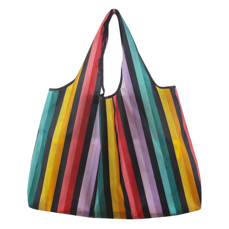 Eco-Friendly Shopping Bag Portable Foldable Supermarket Grocery Bag Japanese Storage Oxford Cloth Bag Starry Sky Print