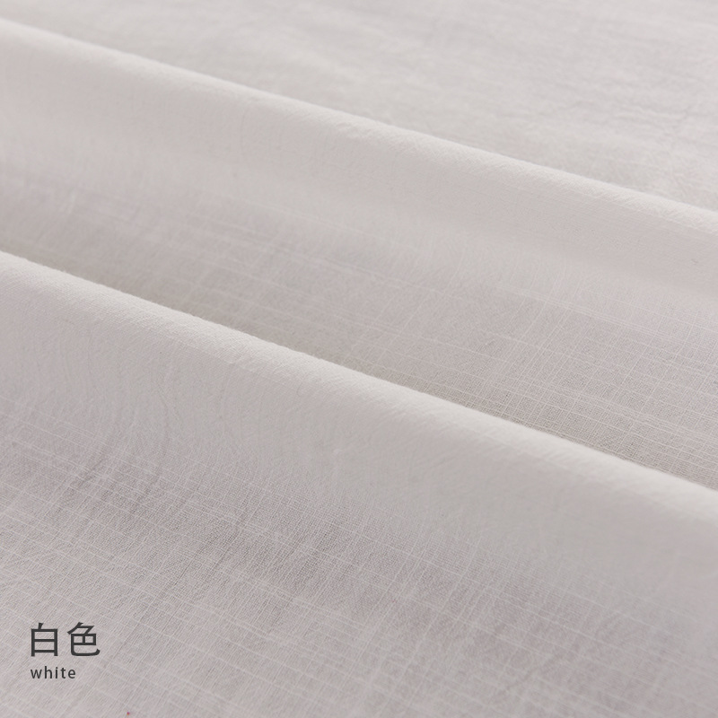 Picture of Plain 21*21 yarn woven bamboo cotton linen fabric artistic Zen clothing cotton washed bamboo cotton fabric