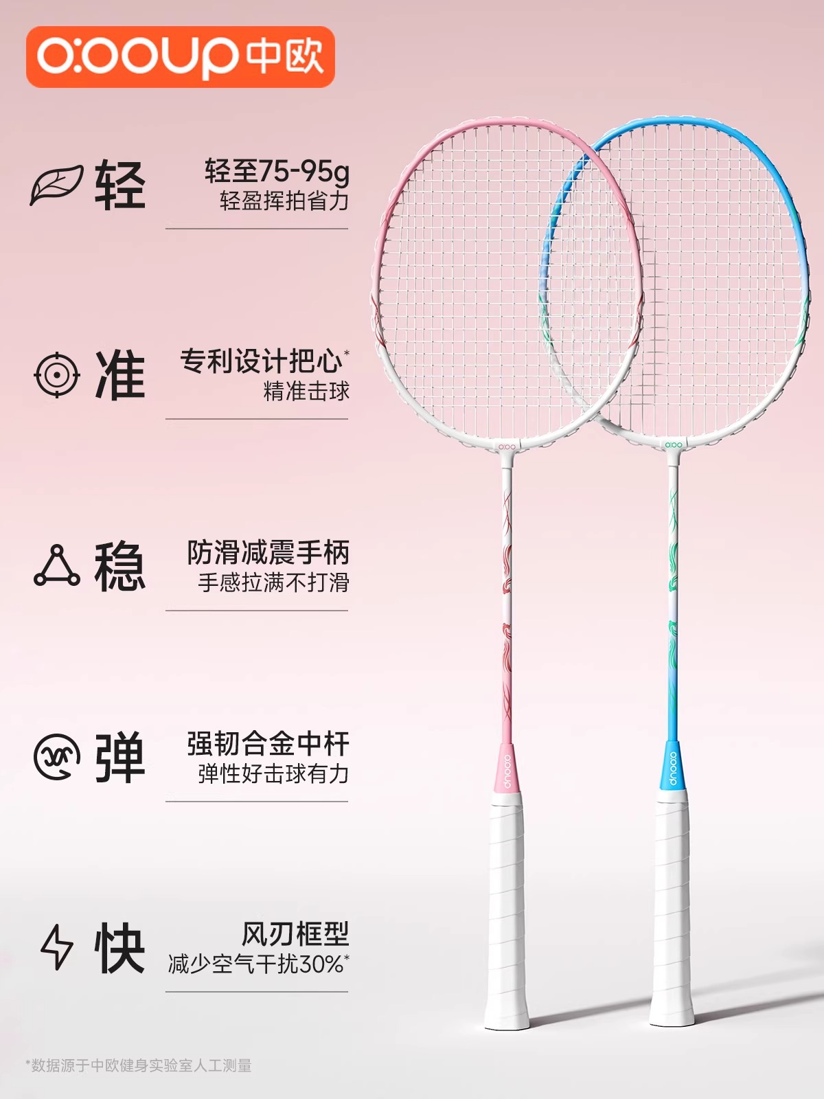 Sino-European High-Looking Badminton Racket Alloy Double Racket Ultra-Light Professional Adult College Student Couple Fitness and Durable Set