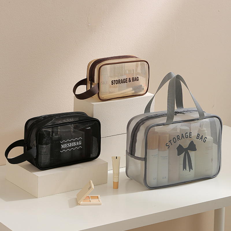 Bath Bag, Satchel Basket, Toiletry Bag, Men's Toothbrush Supplies, Mesh Bath Bag, Travel Swimming Storage, Waterproof