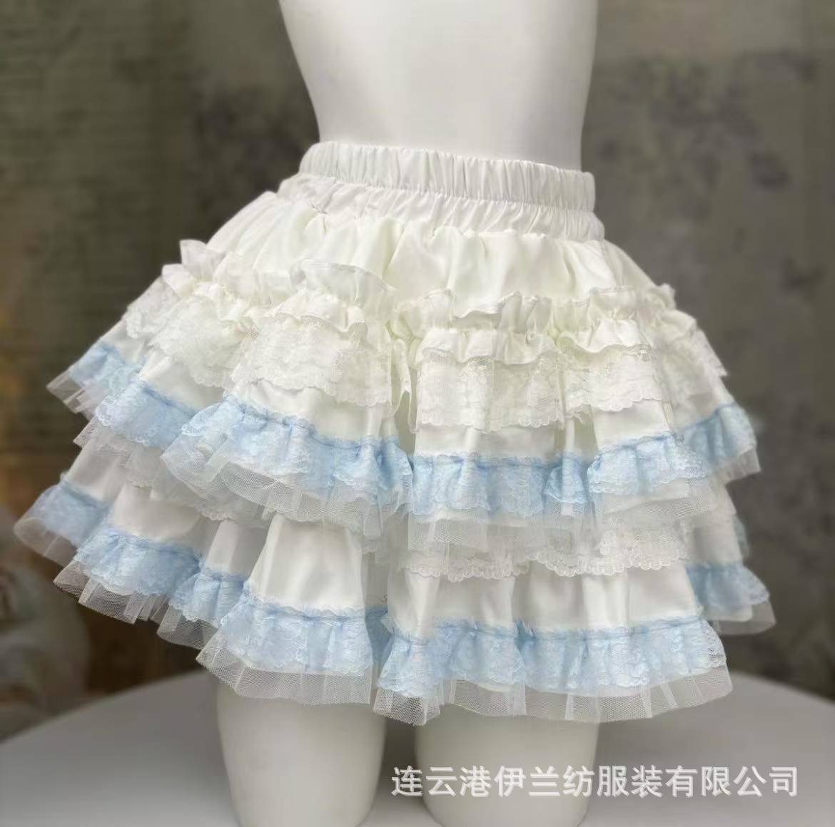 Japanese Girl Sweet Girl Lace Lace Cake Skirt Puffy Skirt Small Cute Short Skirt Skirt Autumn and Winter