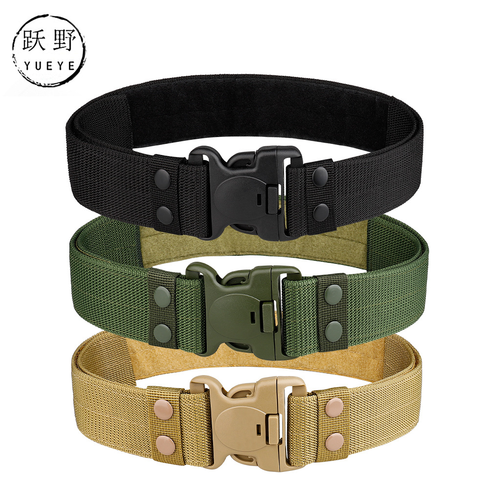 5.5cm Black Hawk Tactical Outer Belt Thickened Polypropylene Canvas Belt Student Military Training Outdoor Belt Factory Spot