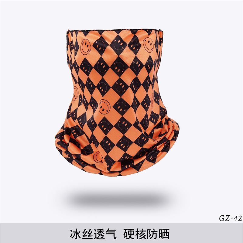 Picture of Outdoor ice silk mask changeable ear scarf men's and women's bicycle riding hood collar sun protection scarf summer