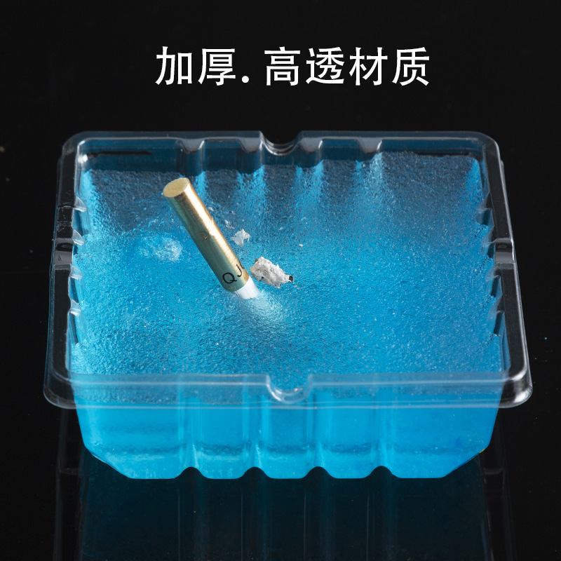 Picture of [disposable ashtray factory wholesale] portable creative crystal ashtray lazy people wash-free ashtray smoke sand