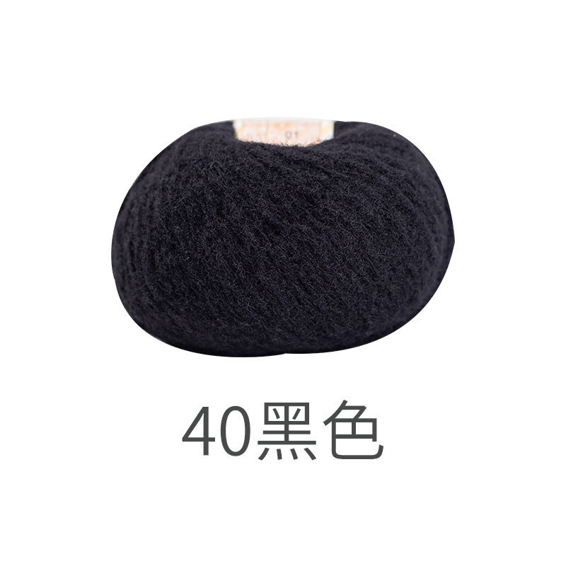Picture of Snow Fear Cotton Candy Imitation Wool Felt Line Hairpin Hand-woven Bag Doll Crochet Material Bag Wool Ball