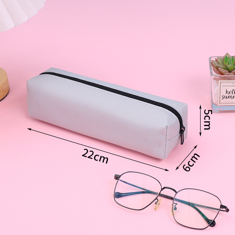 Picture of Simple Large-Capacity Pencil Bag for Boys and Girls, Stain-Resistant Pencil Box, Student Square Pencil Bag, Customized Promotional Pencil Box
