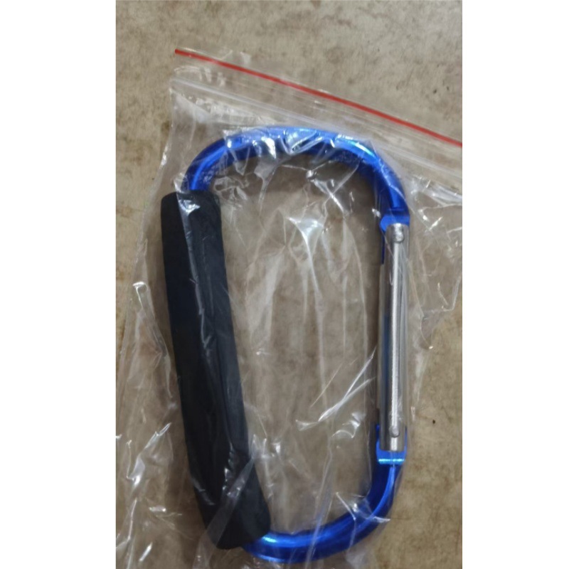 Picture of Sponge D-shaped mountaineering buckle color outdoor aluminum alloy roller skating shoe buckle shoe buckle baby stroller lifting button