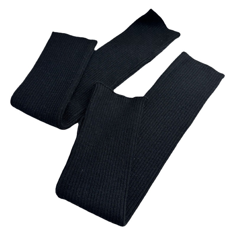 Imitation Sun-Dried Pile Sleeves, Warm Knitted Wool Half-Sleeved Women's Autumn and Winter Elastic Fingerless Touch Screen Cold-Proof Arm Gloves