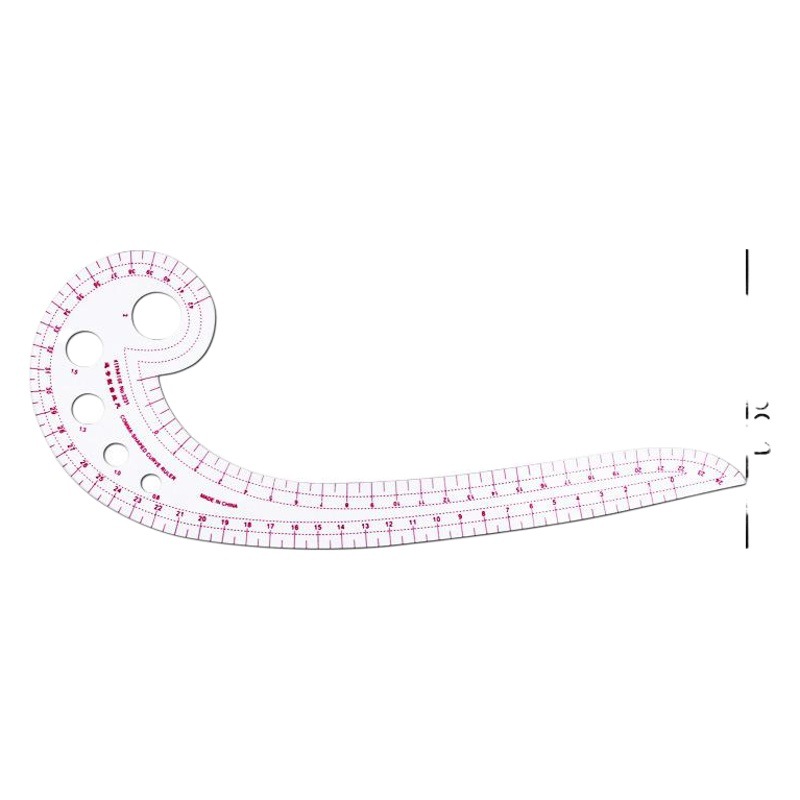 Cross-border multi-use clothing ruler suit 4-piece sewing ruler sleeve cage ruler curve ruler design suit