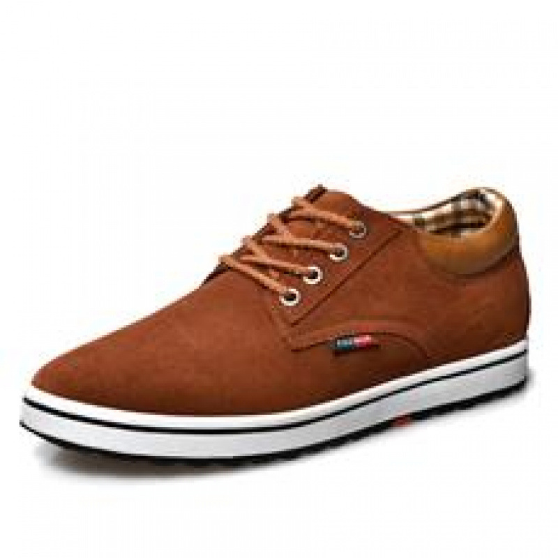 Spring and Autumn New Fashion Men's Trend Casual Casual 2025 Korean Style Low-Top Lace-Up Inner Heightening Trendy Shoes Men's Shoes