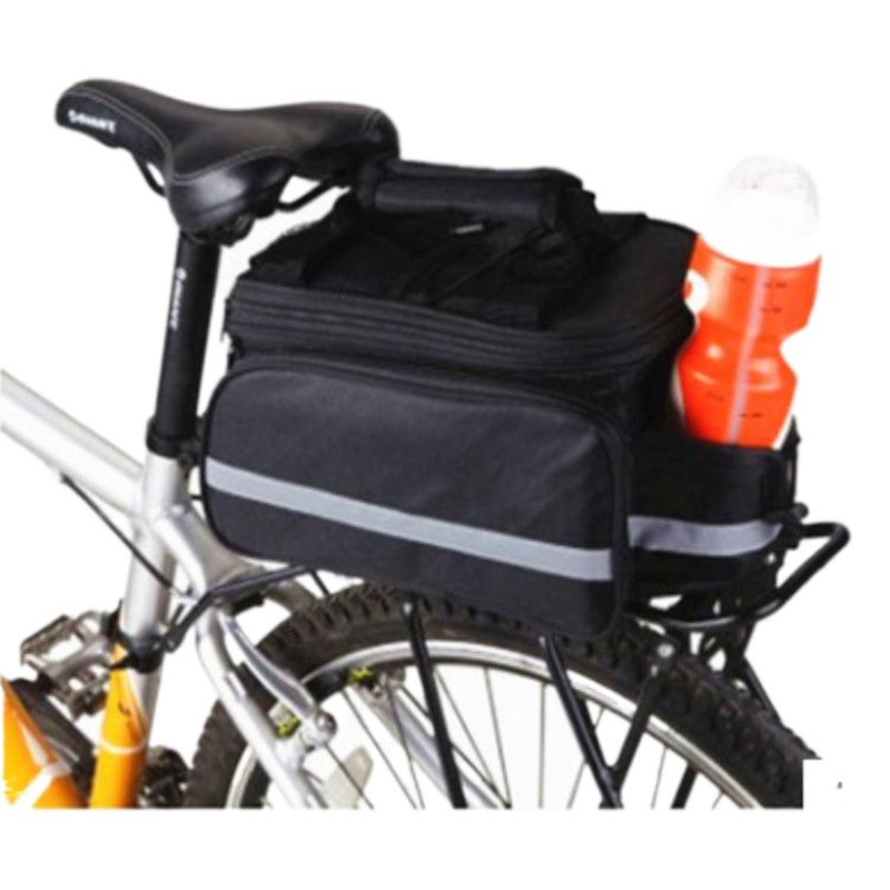 Bicycle rear carrying bag with rain-proof cover camel bag rear shelf bag large capacity can expand cycling factory wholesale