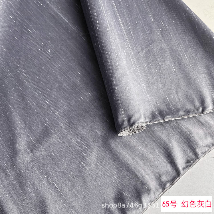 Picture of Solid Color Silk Double Palace Fabric, Crisp Mulberry Silk Double Palace Fabric, Yarn-dyed Double Palace Clothing Cheongsam Top Fabric