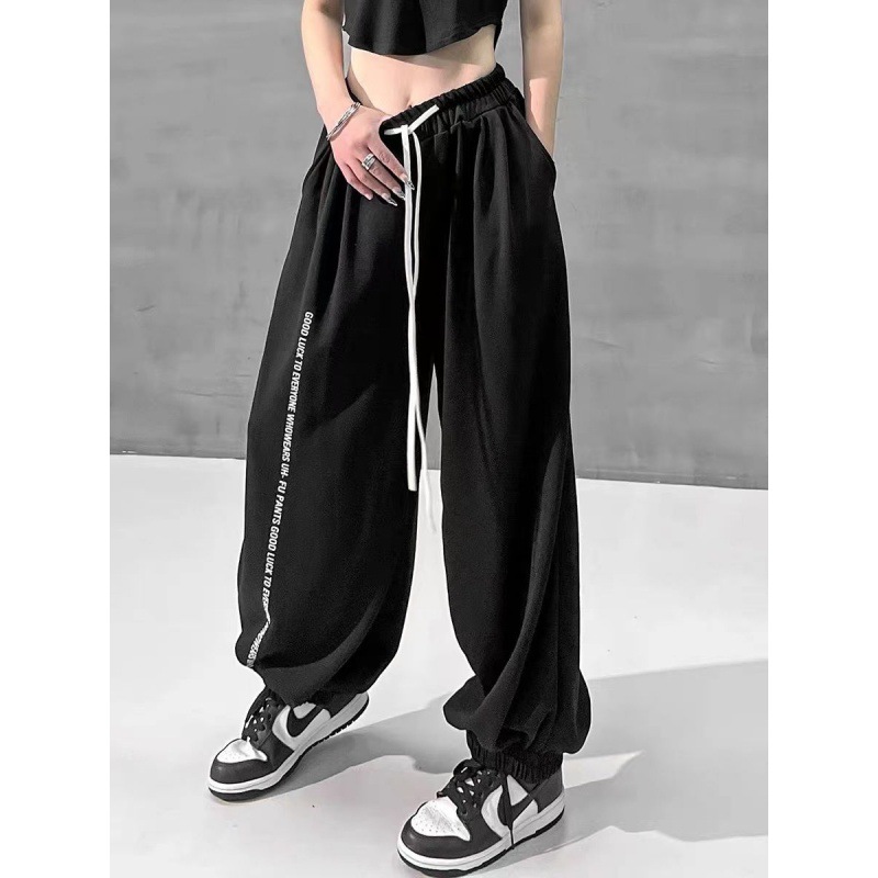 American Dancing Harlan Pants Jazz Dance Fashion 2024 New Casual Loose Leg Trousers Women's High Street