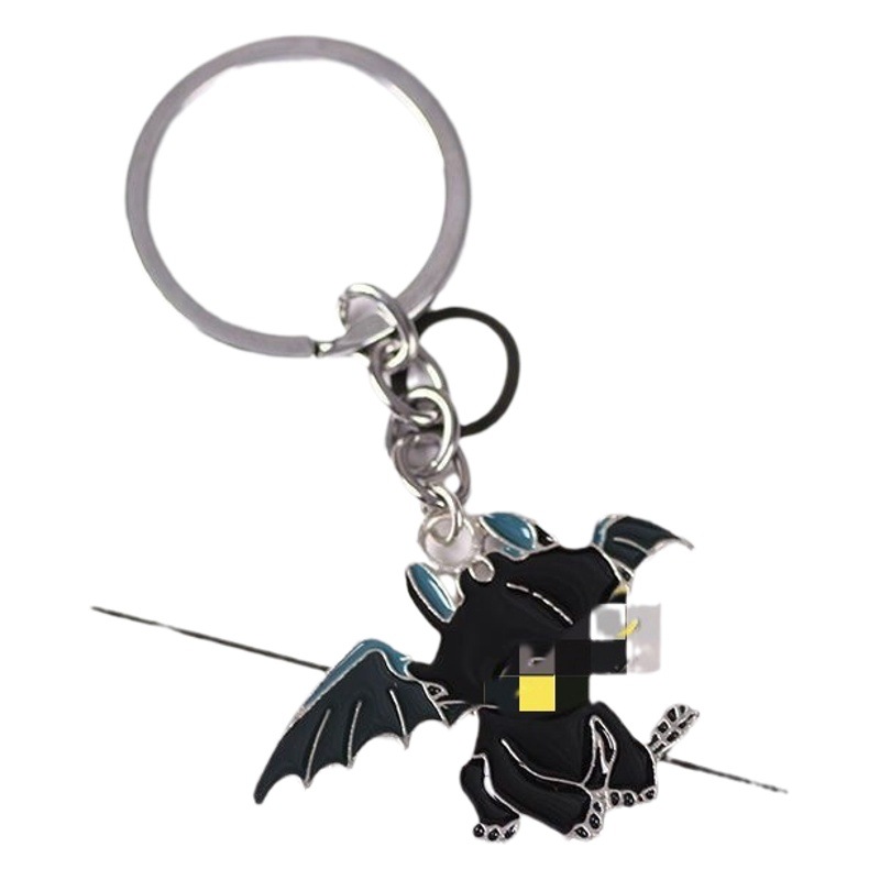 Dragon Trainer toothless pendant keychain couple pendant cartoon male and female students Valentine's Day gift key ring
