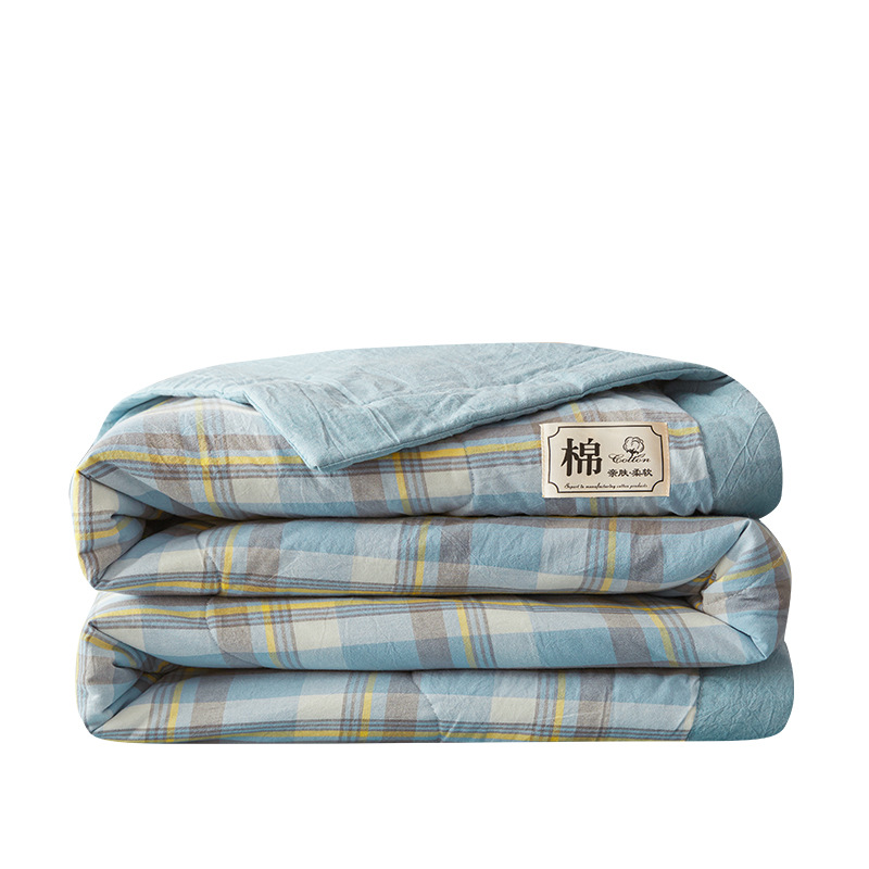 Picture of Class A Xinjiang cotton cotton summer quilt 100 cotton machine washable washable air conditioning single double summer thin quilt