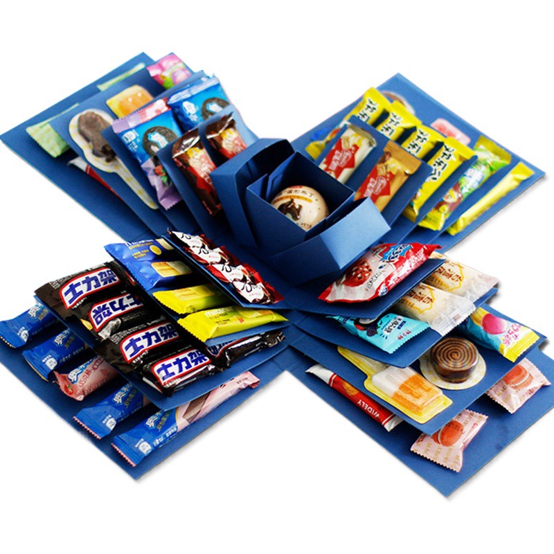Picture of Snack Explosion Box Five-layer Dola Children's Gift Box for Boys and Girlfriends Birthday Gifts