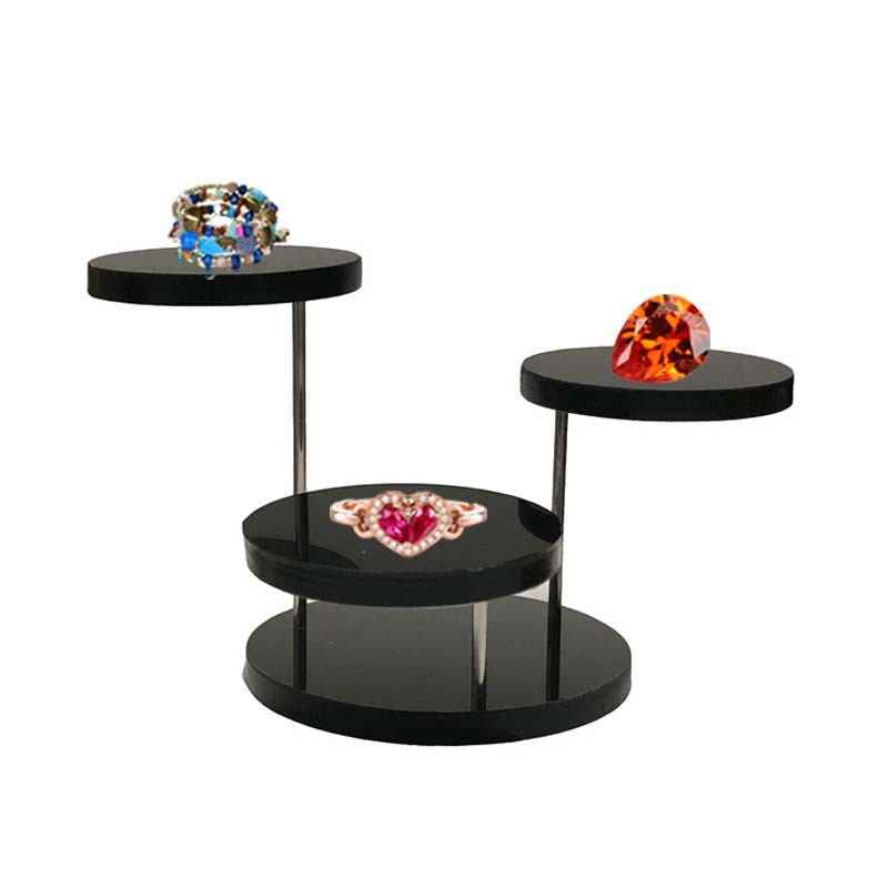 Acrylic round seat ring jewelry display stand small accessories jewelry tray desktop finishing storage display stand
