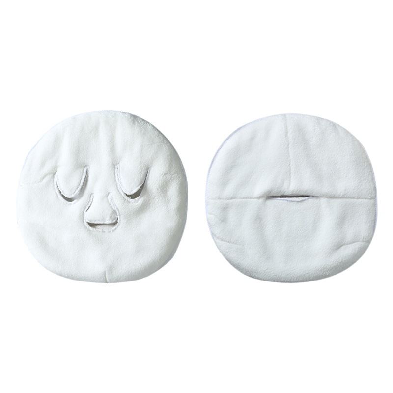 Wholesale hot compress towel beauty salon thickened coral fleece moisturizing hydrating facial beauty face towel mask cover
