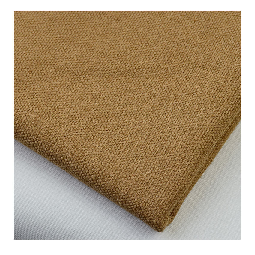 433G hemp canvas fabric, natural, eco-friendly, moisture-absorbing and breathable, thickened for autumn and winter uniforms, workwear, and fashion fabric