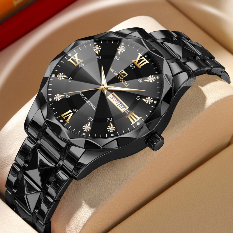 Picture of Cross-border brand men's watches waterproof fashion ling face design with calendar business fashion men's watches factory wholesale