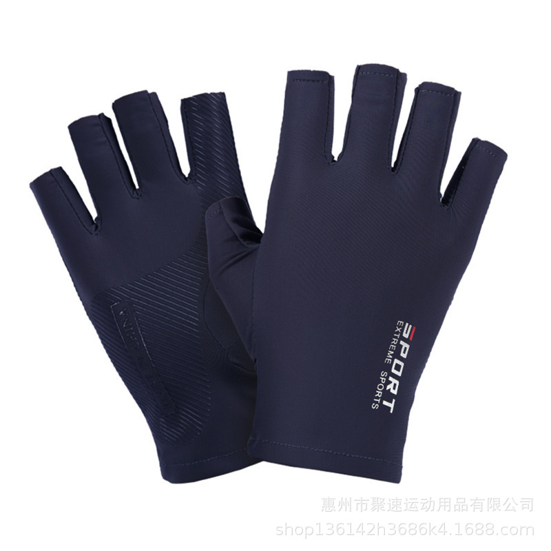 Picture of Ice Silk Gloves for Men and Women, Cycling Sports Fitness Luya Fishing Climbing High Elasticity Comfortable Sweat-Absorbent Sun Protection Gloves
