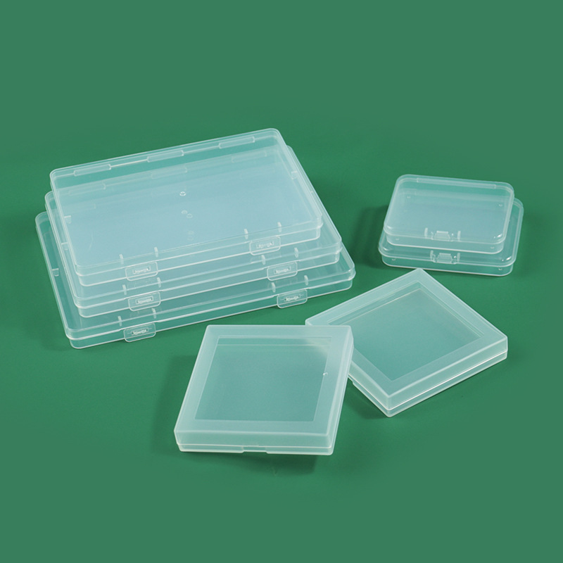 Cross-border Amazon transparent plastic box dustproof stationery box origami electronic components fishing gear accessories box card storage