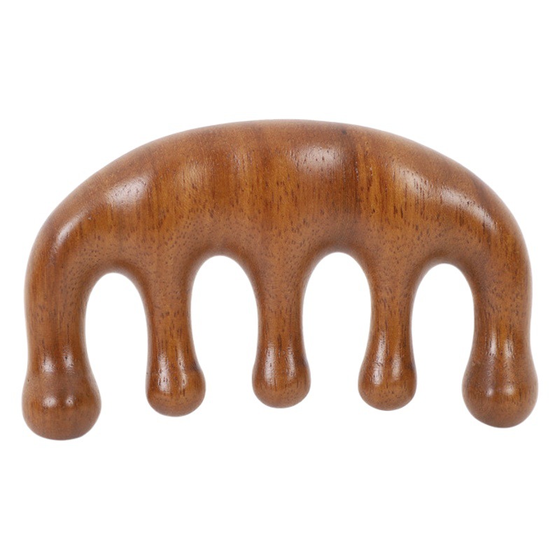 Sandalwood Massage Comb, Massage Comb, Head Meridian Comb, Portable Wooden Meridian Comb, Souvenir Small Rib Comb