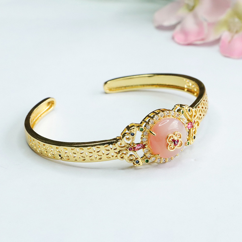 Picture of Yuyu Natural Salt Source Agate Bracelet Ping An Buckle Bracelet Bracelet Retro Factory Wholesale Generation MN3072712