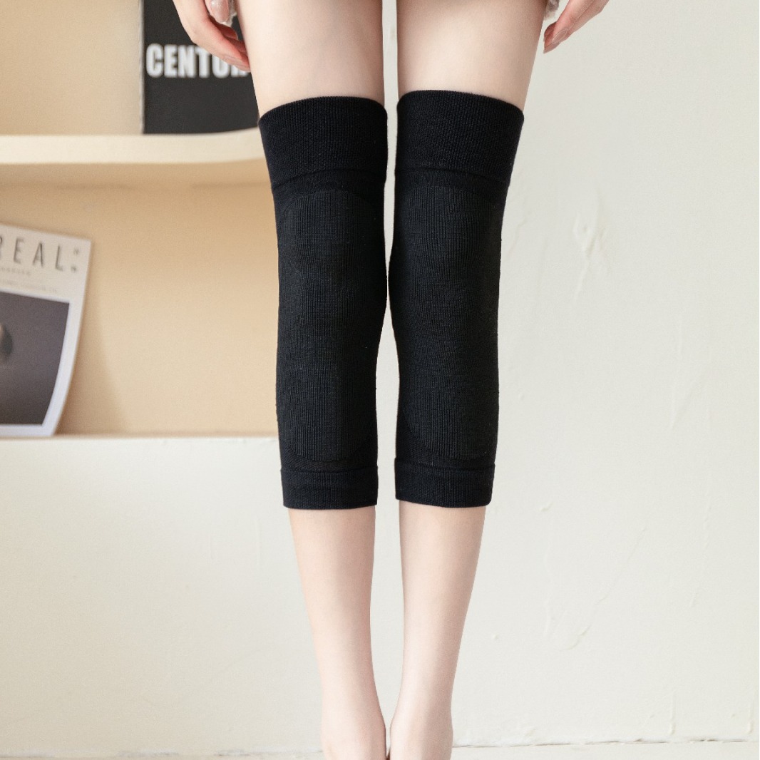 Knee pads women modal summer light breathable sports running knee pads ladies air conditioning room seamless leg guards wholesale