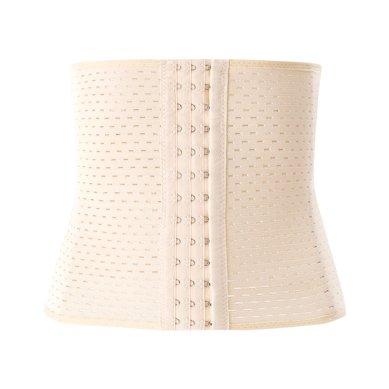 Picture of Cross-Border Abdominal Belt with 3 Rows and 13 Buckles, Hollow Waist Shaping Belt, Waist Slimming Artifact, Postpartum Restraint Belt, Powerful Belly Tightening