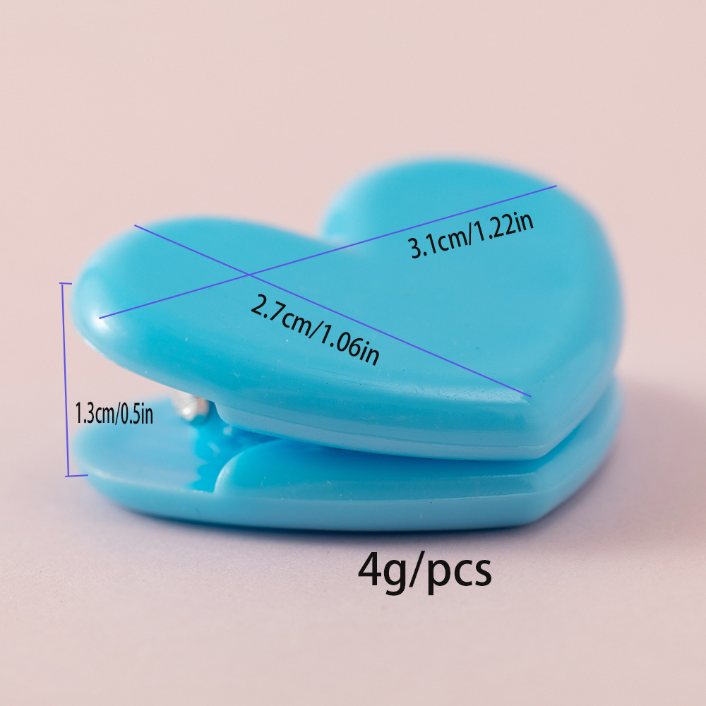 Picture of Japanese girl heart cute pink decorative small clip love clip decorative photo clip material storage clip sealing clip