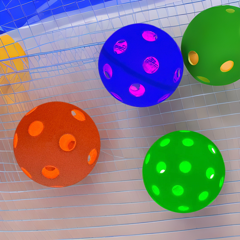 Cross-border in stock pickleballs40 Kong Ying luminous peak ball high elasticity night training luminous peak ball