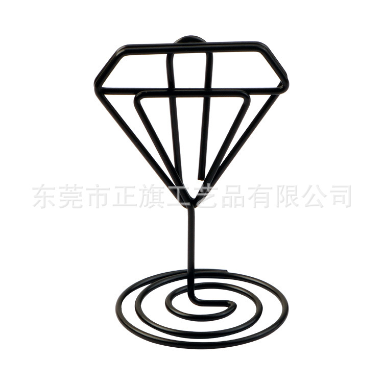 Picture of Amazon Hot Selling Creative Metal Card Holder Heart-Shaped Notes Holder Table Number Card Holders